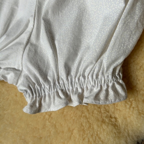 9-12 months Pure White Cotton Bloomers - Picture 3 of 3